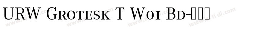 URW Grotesk T W01 Bd字体转换